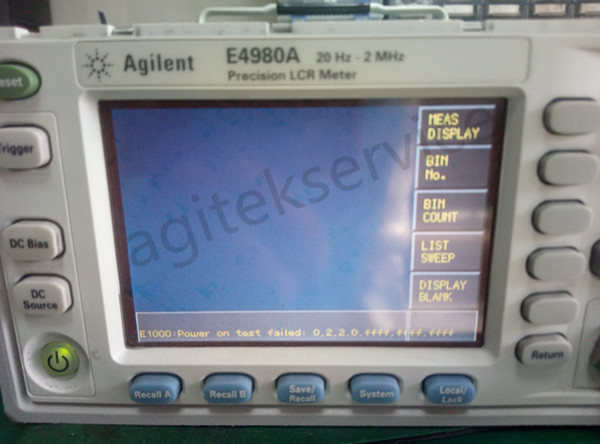 安捷倫E4980A的LCR表拆機維修案例