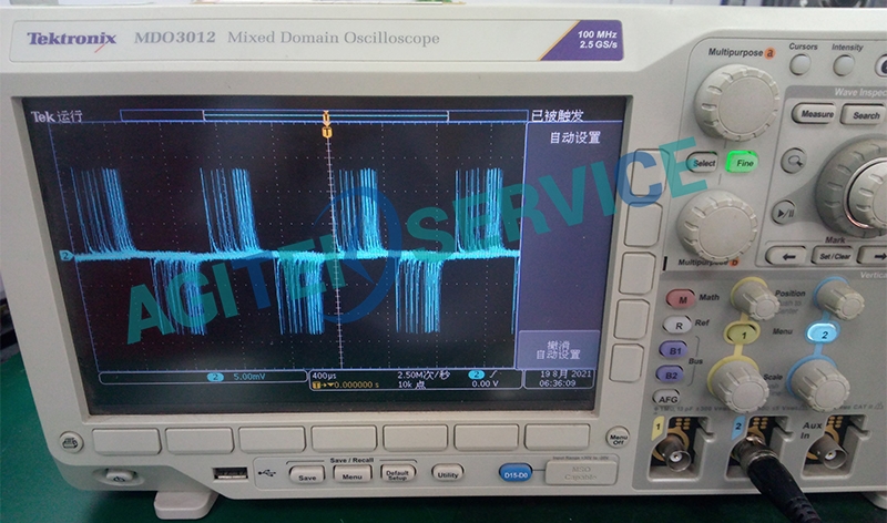 泰克示波器MDO3012波形不準維修