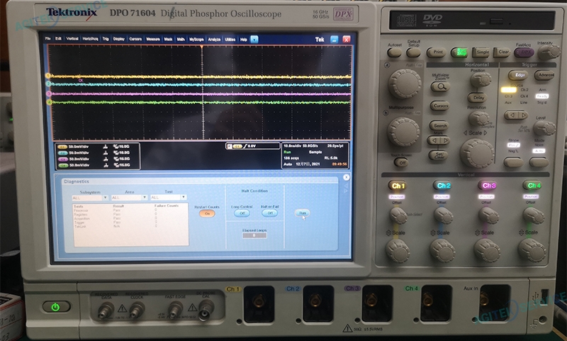 泰克示波器DPO71604通道一故障，自校準故障維修