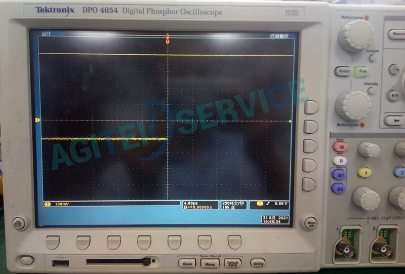 泰克示波器DPO4054IPD不能設置維修