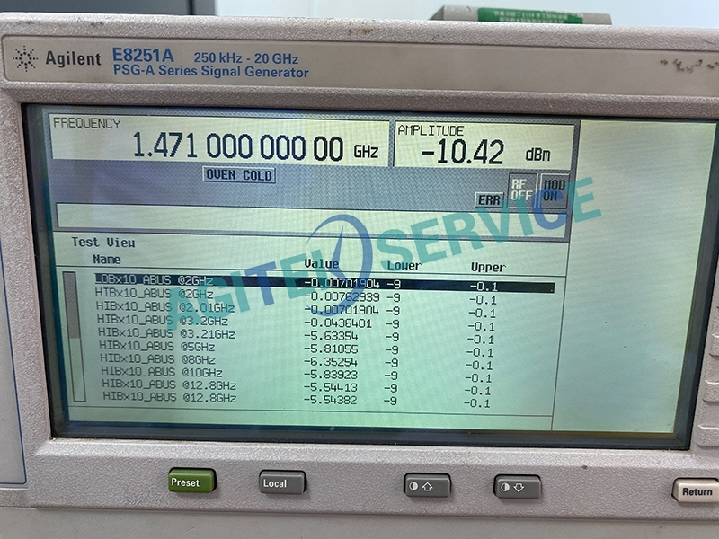安捷倫射頻源E8251A低頻信號不對維修