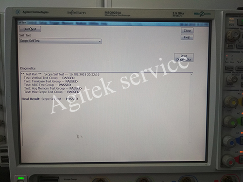 安捷倫示波器MSO9254A反複重啟維修