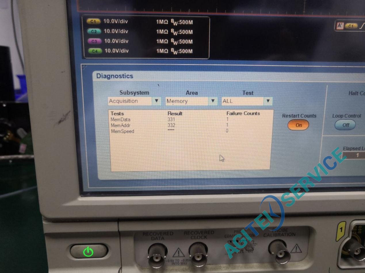 泰克Tektronix DPO7354C示波器開機報錯維修