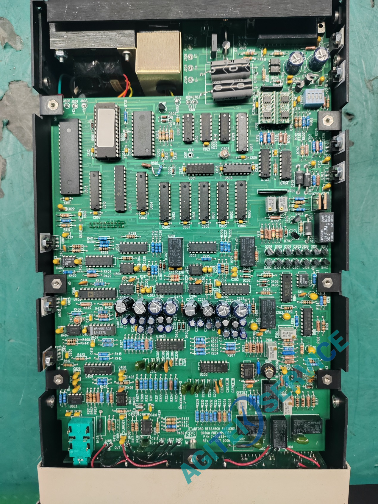 斯坦福SR560低噪聲放大器顯示過載，無法放大維修