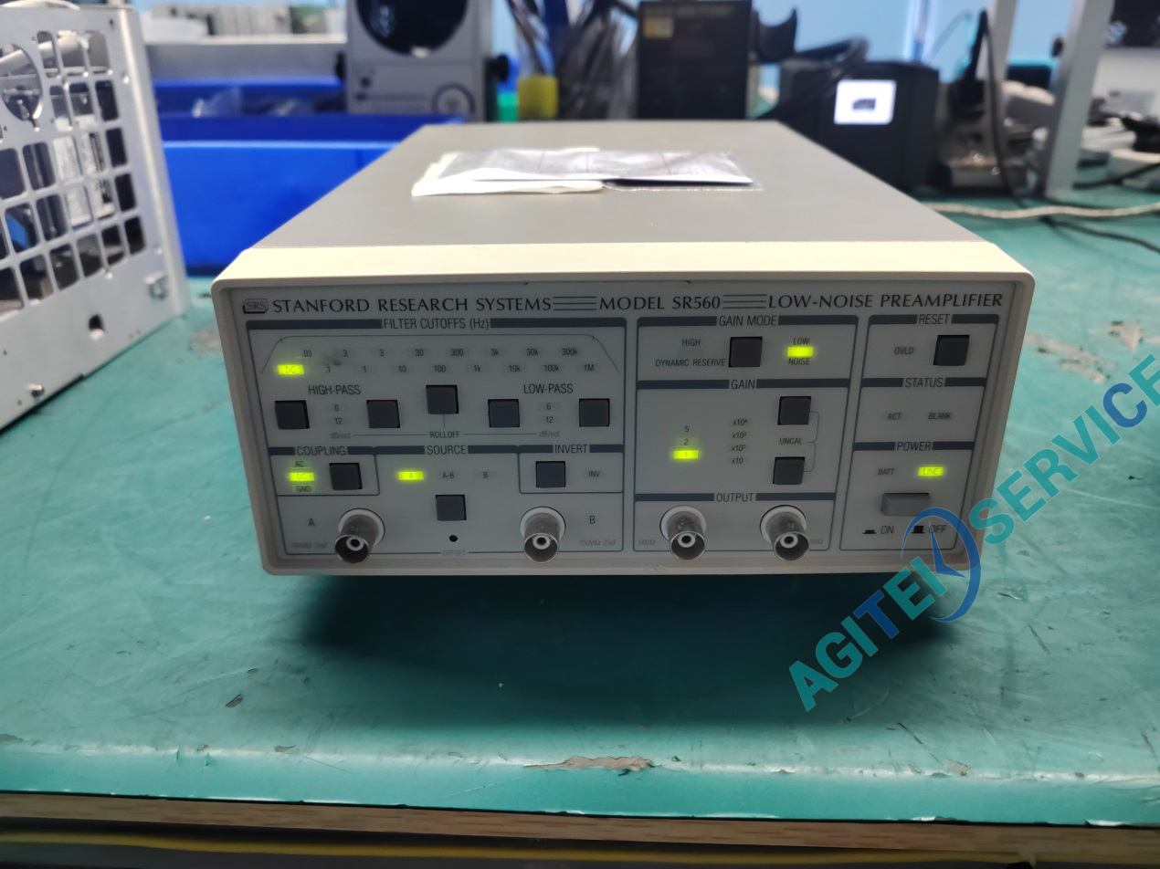 斯坦福SR560低噪聲放大器顯示過載，無法放大維修