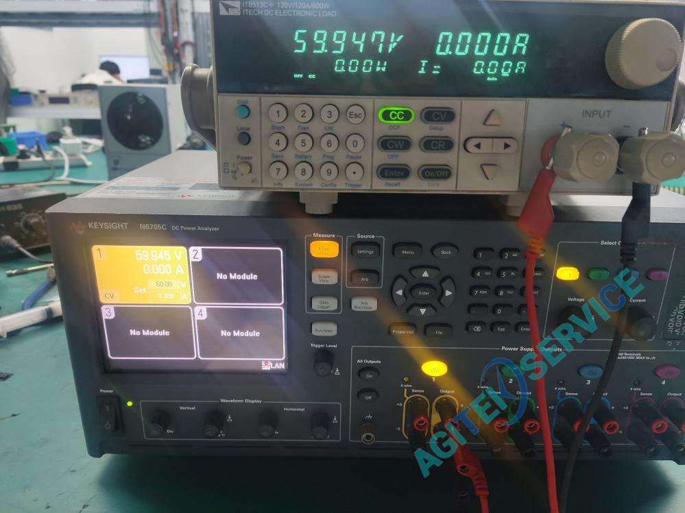 是德N6705C直流電源分析儀開機報錯無法輸出維修