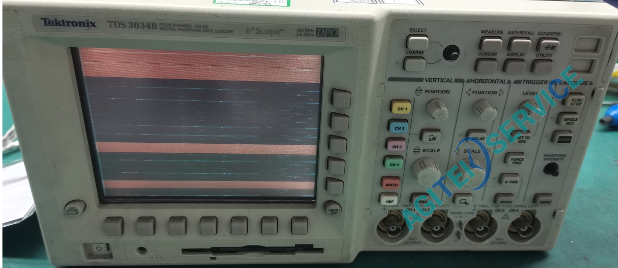 Tektronix泰克TDS3034B示波器開機花屏維修案例