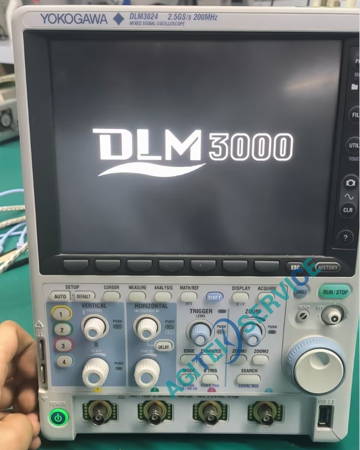 橫河示波器 DLM3024開機後卡在LOGO界麵維修 橫河示波器 DLM3024開機後卡在LOGO界麵維修