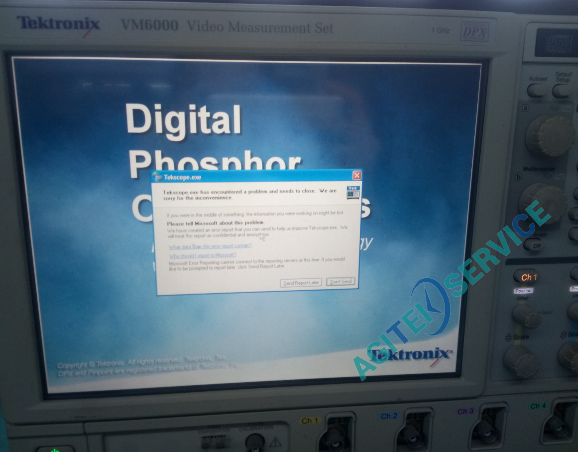 Tektronix泰克VM6000示波器無法開機維修