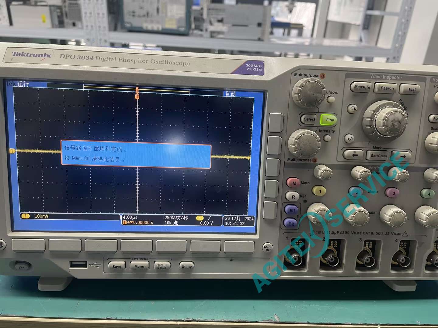 泰克DPO3034示波器通道故障維修