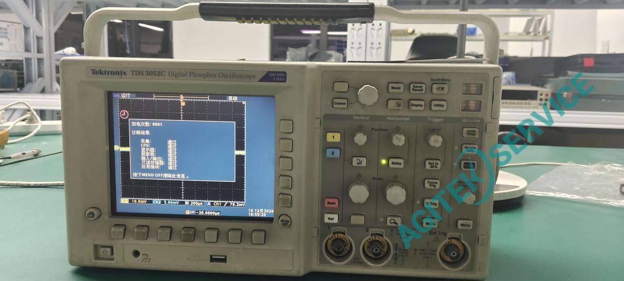 Tektronix泰克示波器TDS3052C按鍵無反應維修