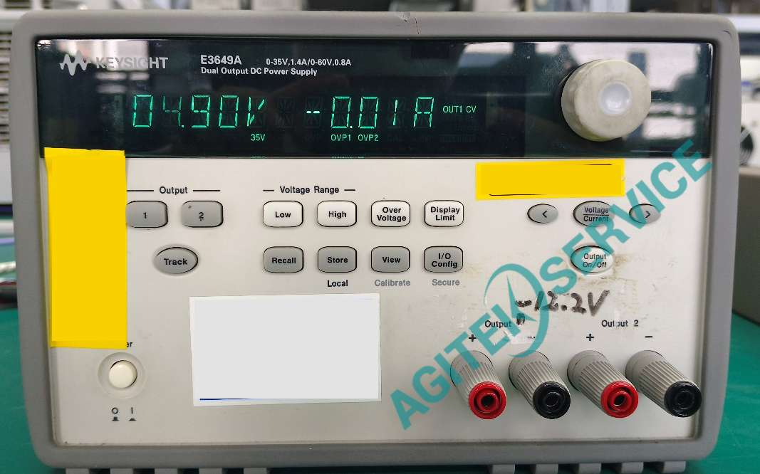 是德科技E3649A直流電源通道一顯示電壓跳變