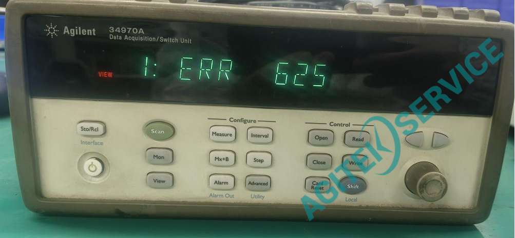 安捷倫數據采集器34970A開機報錯625維修
