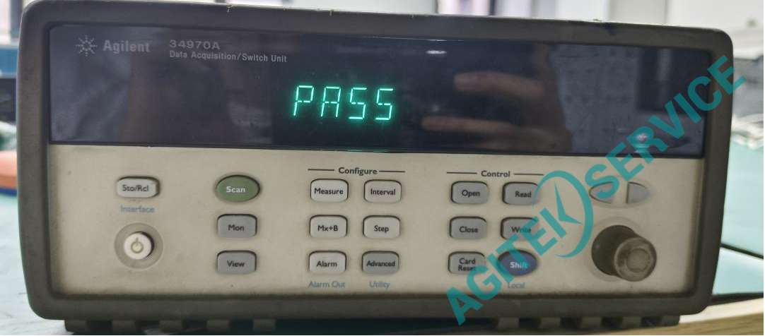 安捷倫數據采集器34970A開機報錯625維修