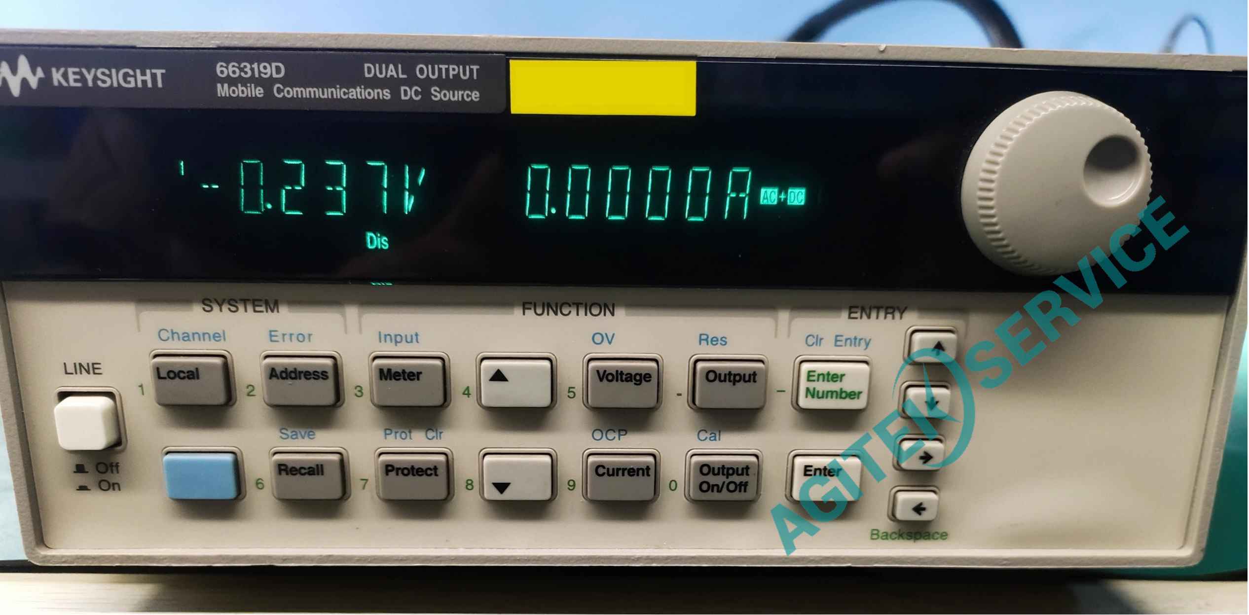 是德科技66319D直流可調電源ch1通道無輸出維修