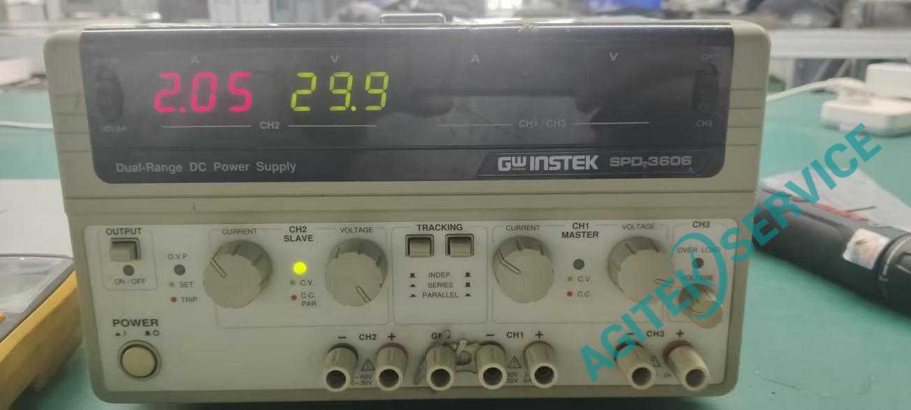 GWINSTEK固緯SPD-3606電源通道一無輸出且屏幕不亮維修案例
