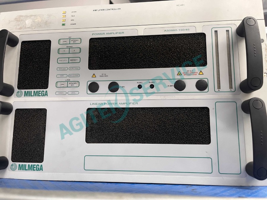 雙頻寬帶放大器ASO860-150-45頻段增益上不去維修