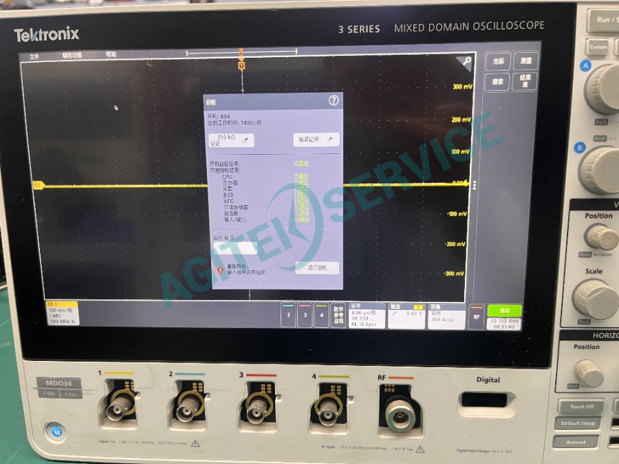 泰克3係 MD034-1G示波器無法開機維修
