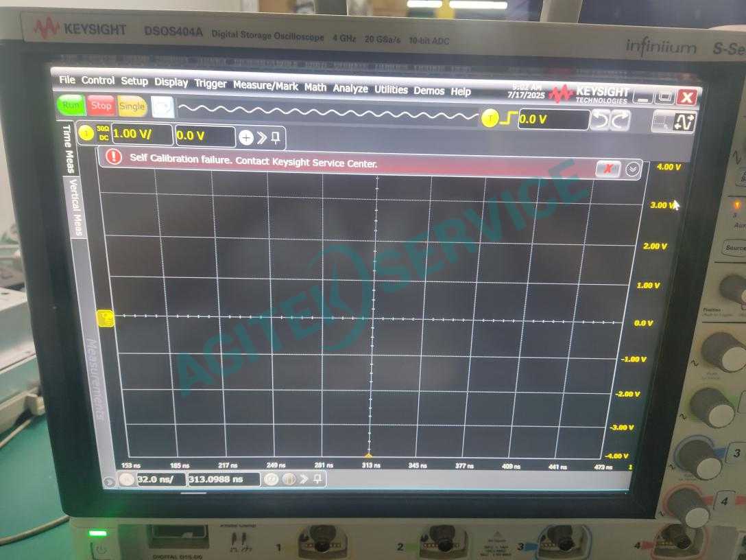 是德科技DSOS404A 示波器開機PLL報錯維修