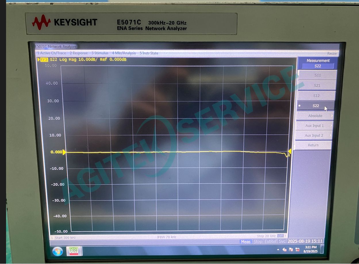 是德科技E5071C網絡分析儀輸出功率低維修