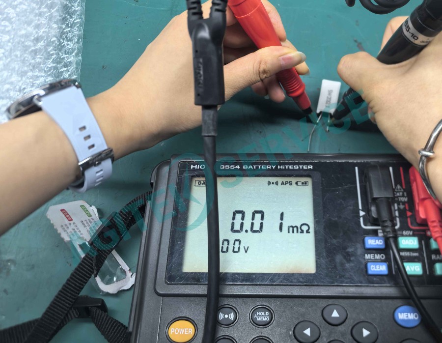 HIOKI日置3554電池內阻測試儀內阻測試數據不對維修案例