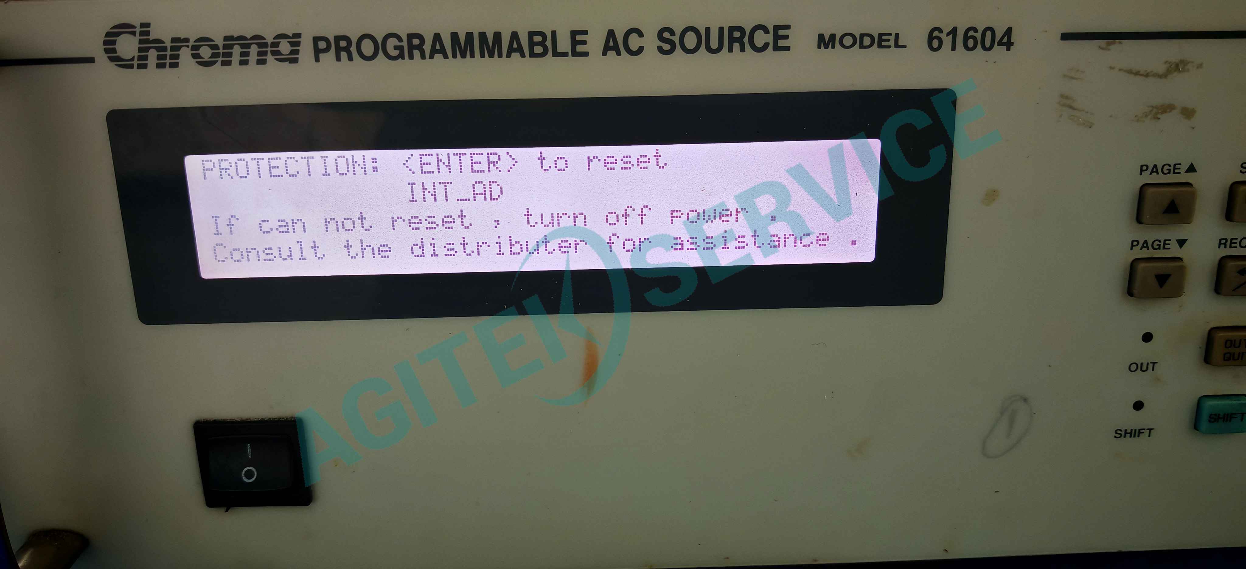 致茂61604 電源工作中顯示INT_AD維修 致茂61604 電源工作中顯示INT_AD維修