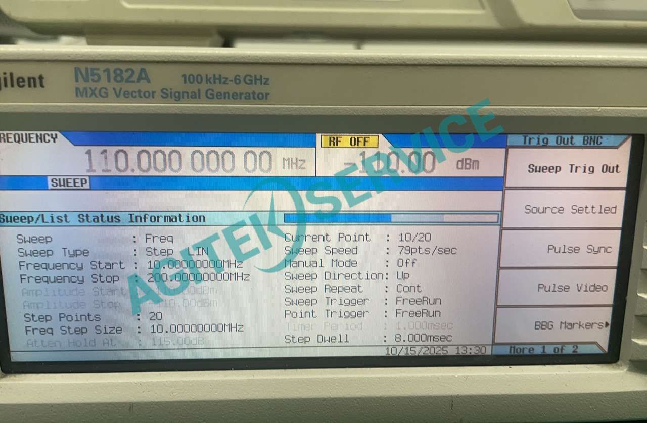 是德N5182A矢量信號發生器如何實現掃描與觸發外部儀器 是德N5182A矢量信號發生器如何實現掃描與觸發外部儀器