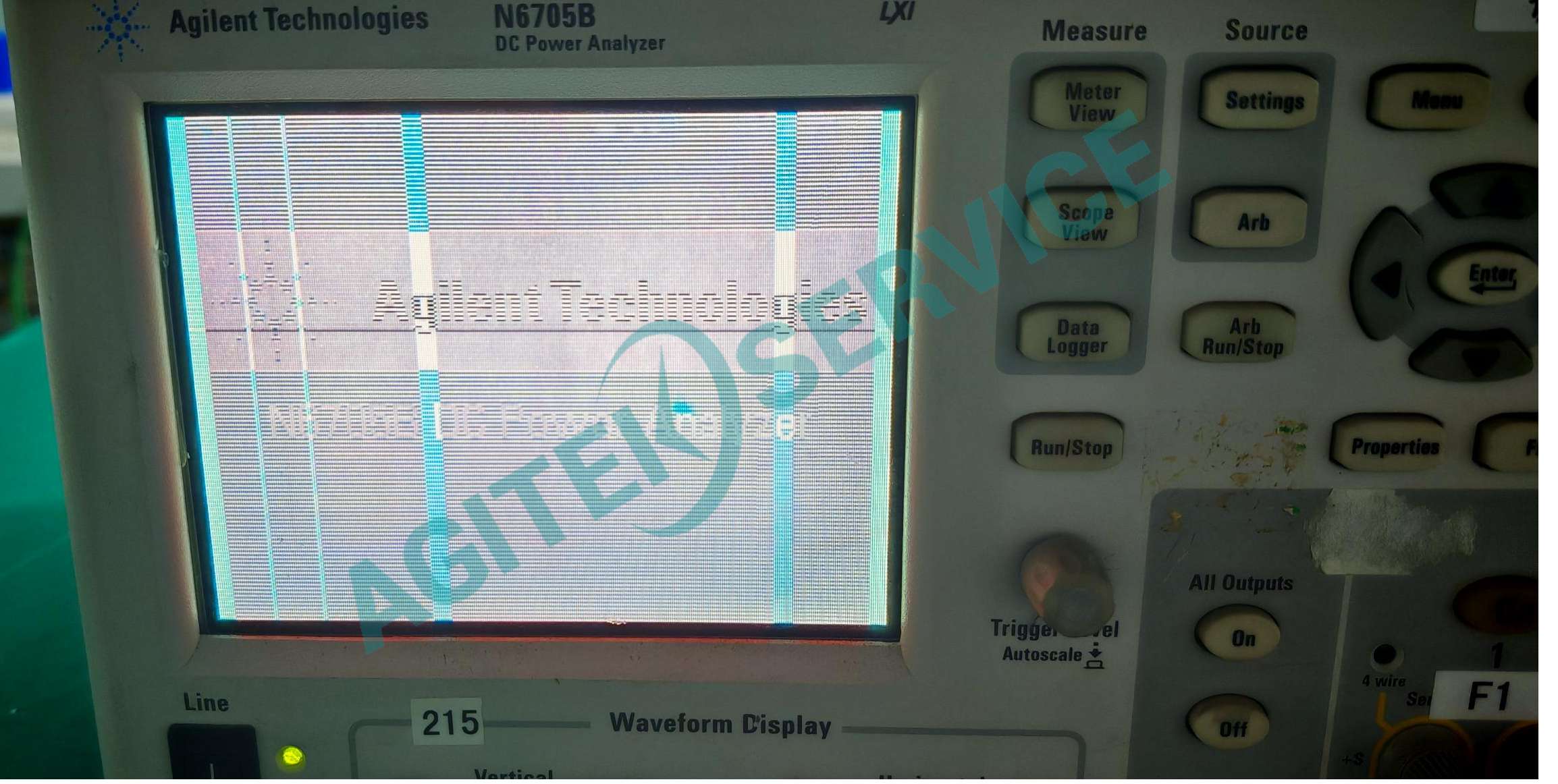 是德E6705B 電源開機顯示花屏維修
