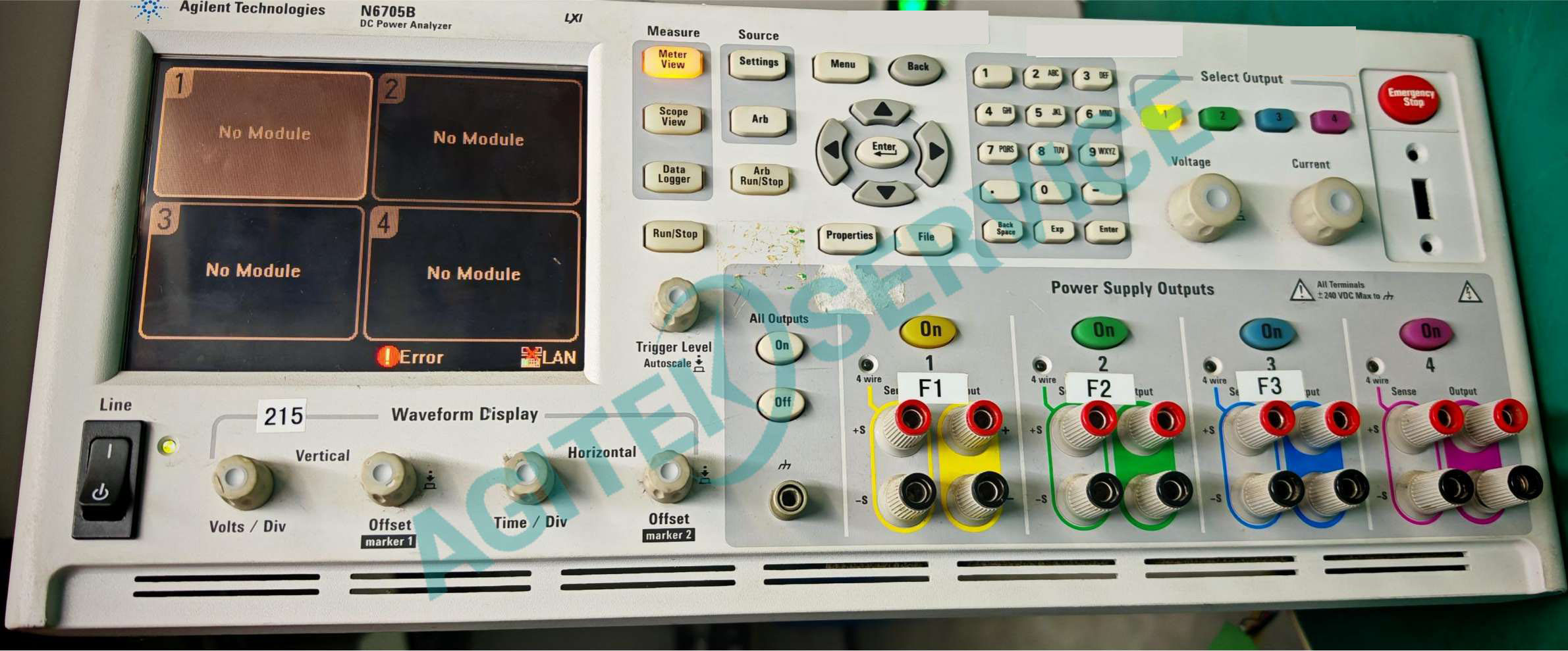 是德E6705B 電源開機顯示花屏維修