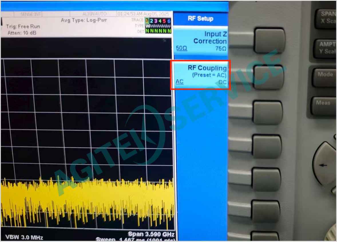 是德科技N9020A頻譜儀設備耦合方式設置步驟圖解 是德科技N9020A頻譜儀設備耦合方式設置步驟圖解