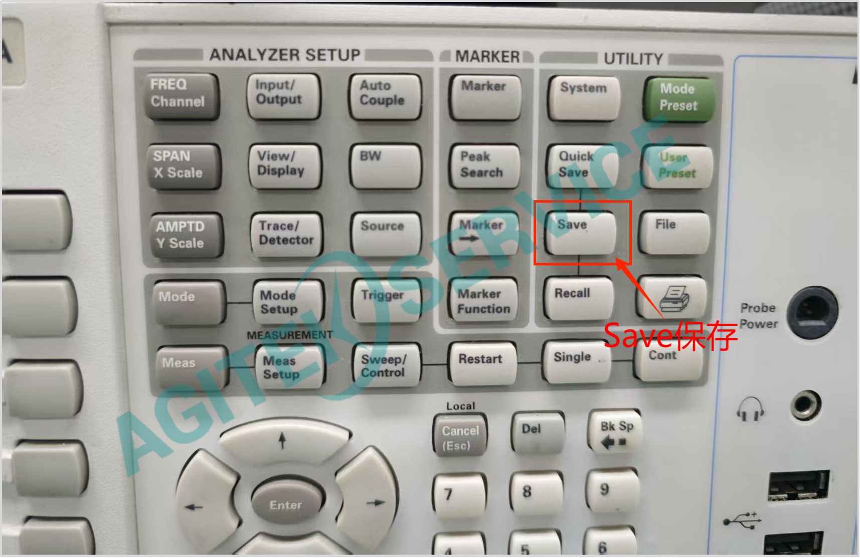 Keysight是德科技N9020A頻譜儀如何保存和調出設置、測量數據