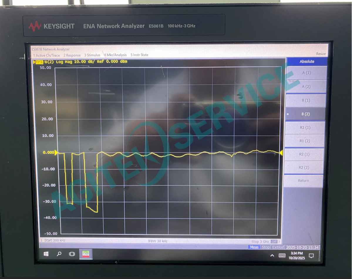 是德科技E5061B矢量網絡分析儀雙端口輸出功率異常維