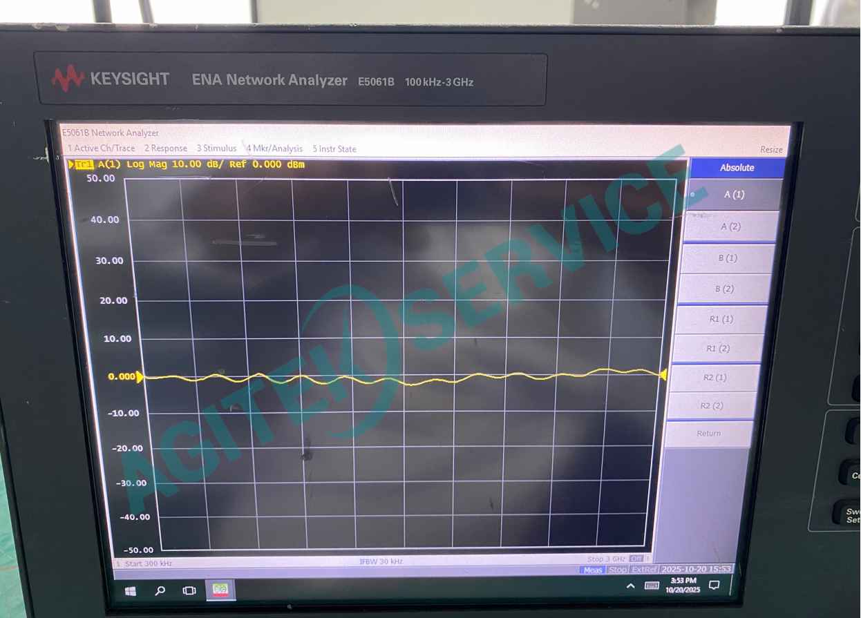 是德科技E5061B矢量網絡分析儀雙端口輸出功率異常維