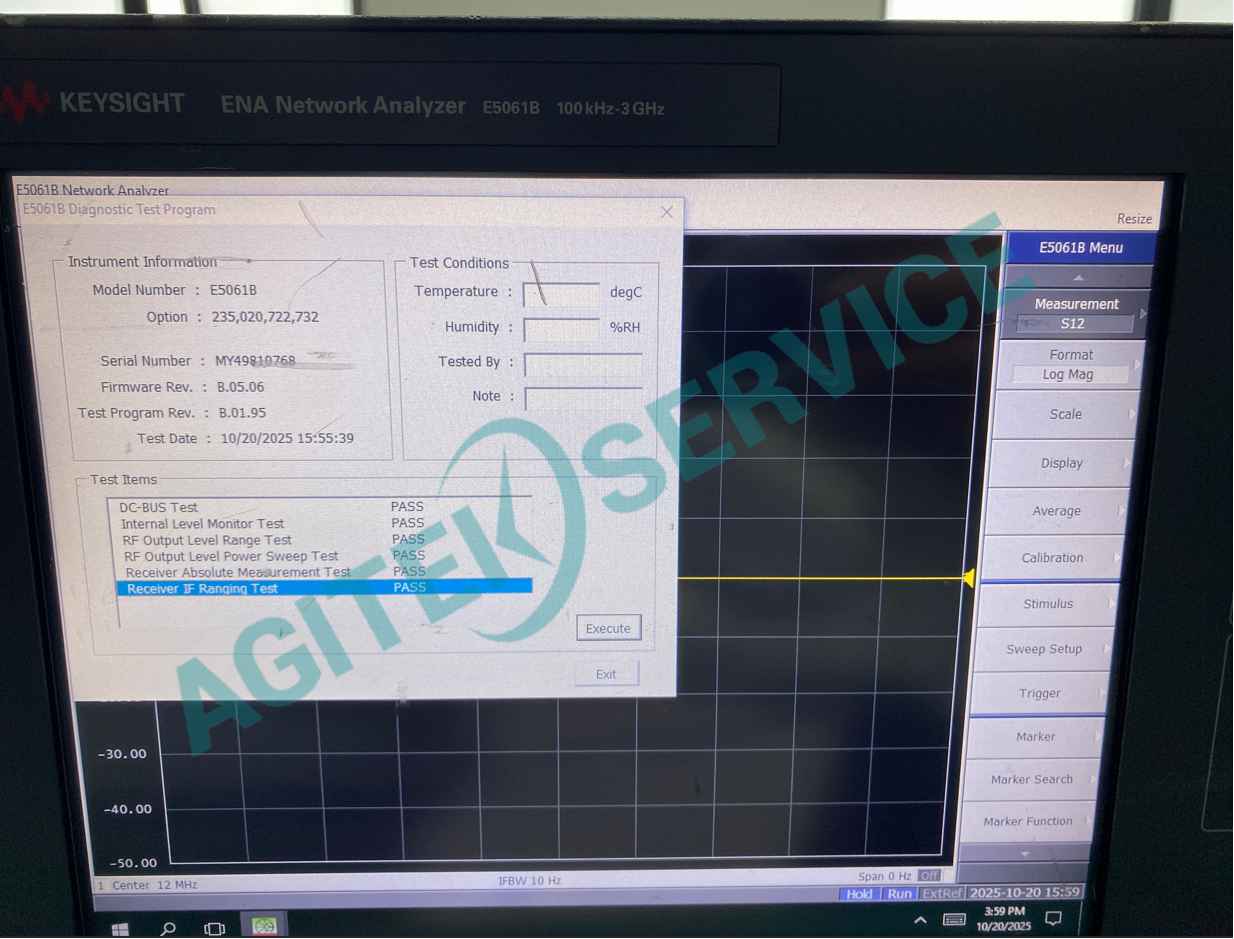 是德科技E5061B矢量網絡分析儀雙端口輸出功率異常維