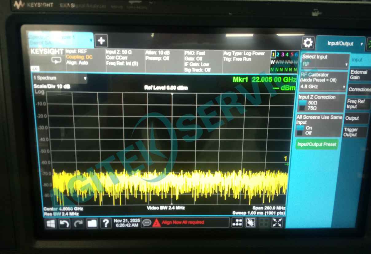 是德N9010B-44G頻譜儀報錯Aignment Failure 42維修