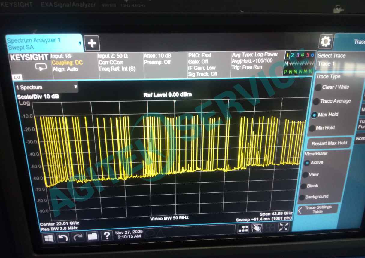 是德N9010B-44G頻譜儀報錯Aignment Failure 42維修