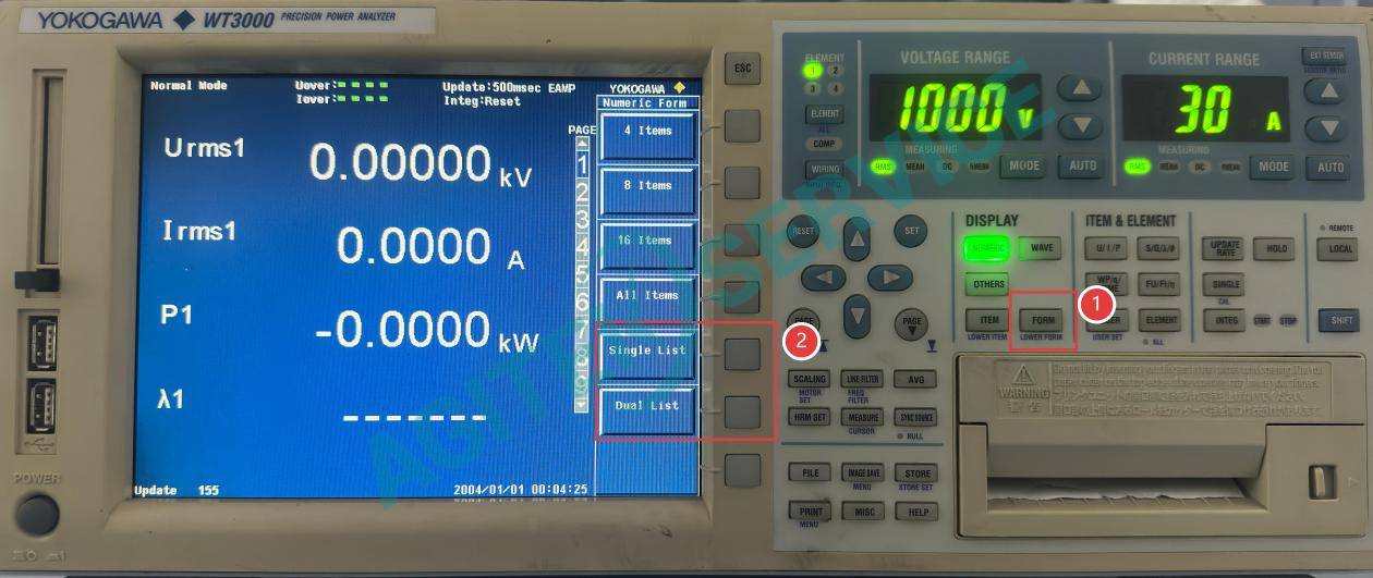 Yokogawa橫河WT3000 功率分析儀諧波測量