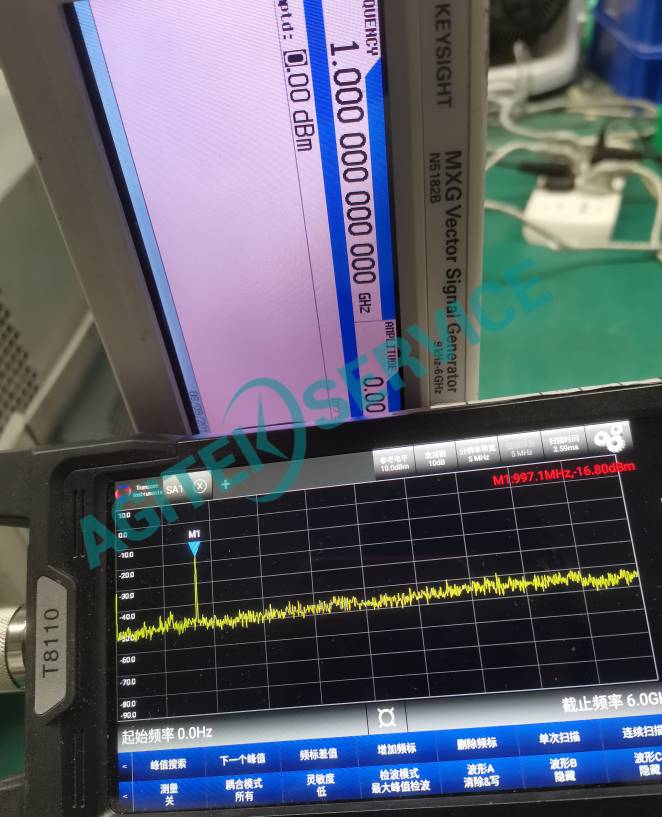 T8110-6G手持頻譜測試不準維修案例