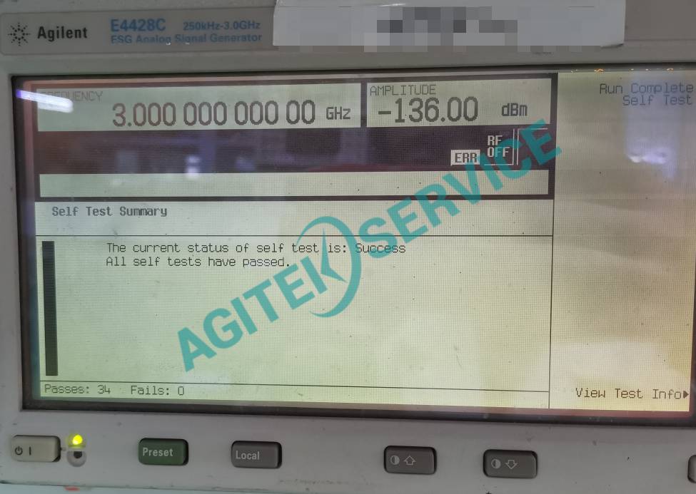 安捷倫E4428C ESG係列矢量信號發生器顯示花屏維修