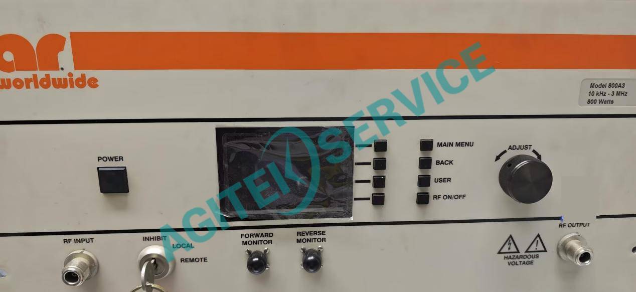 AR 800A3 功率放大器開機黑屏，顯示屏無顯示維修案例
