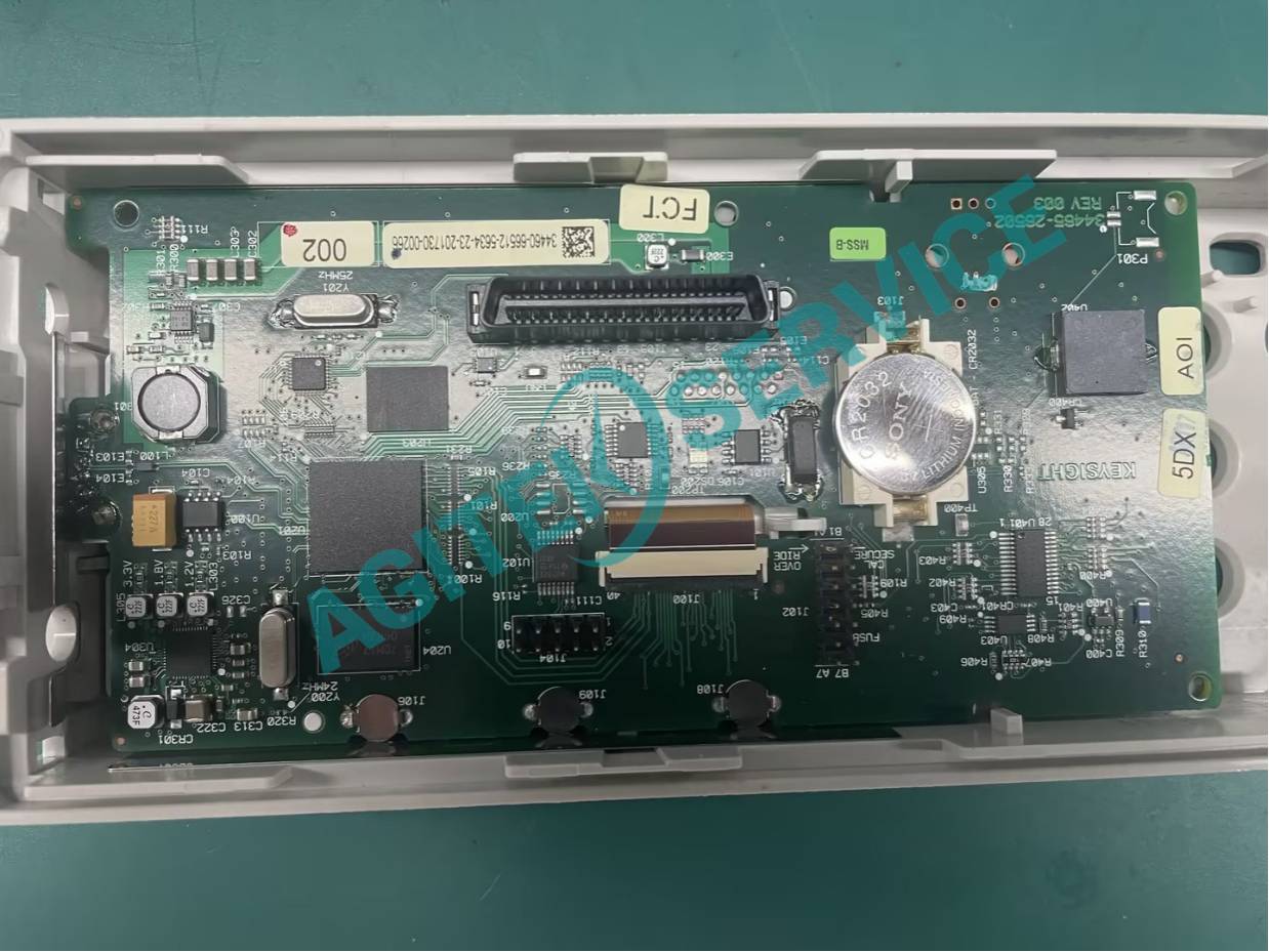 是德科技34461A萬用表開機白屏維修