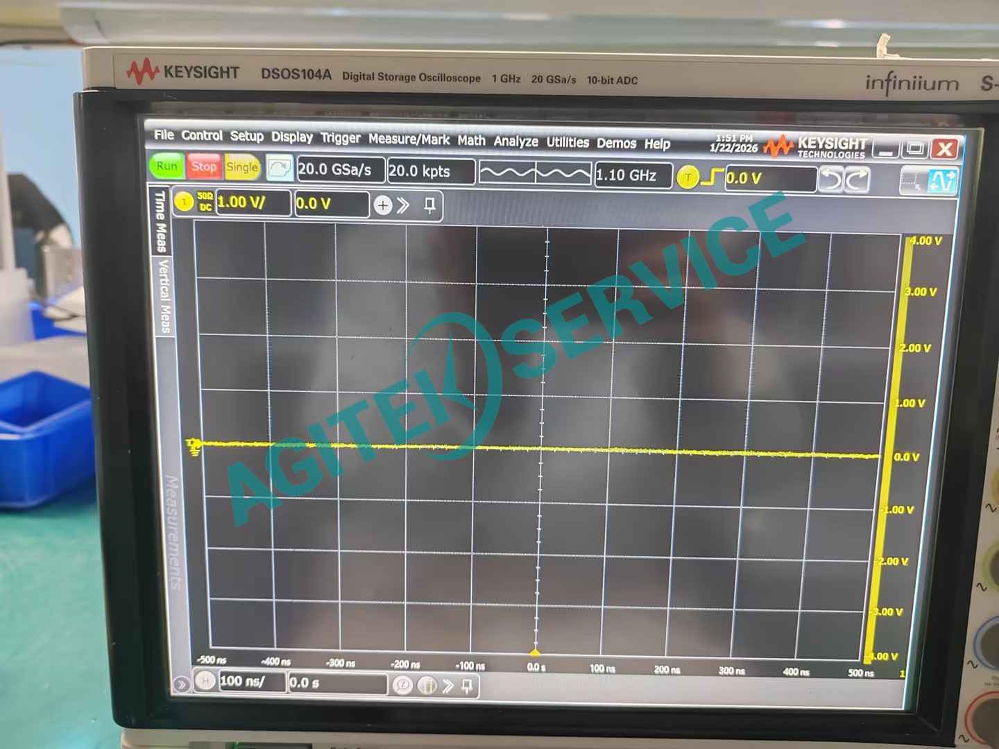 是德科技DSOS104A示波器自檢報錯,無基線,無法測量維修 是德科技DSOS104A示波器自檢報錯,無基線,無法測量維修