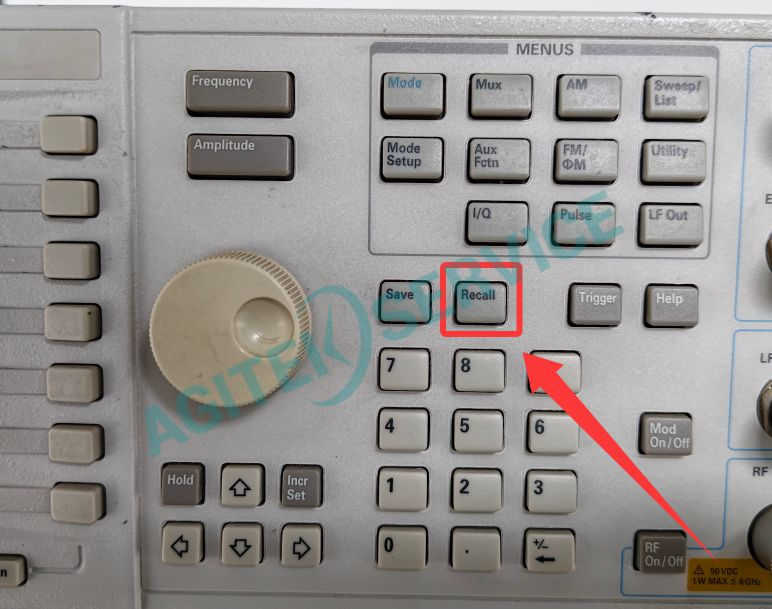 E4438C 矢量信號發生器參數保存與恢複操作指南 E4438C 矢量信號發生器參數保存與恢複操作指南