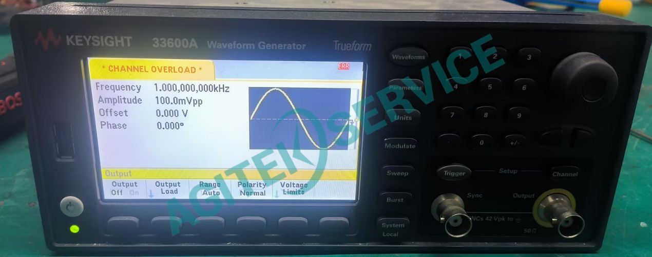 Keysight是德科技33611A波形發生器開機報錯維修案例