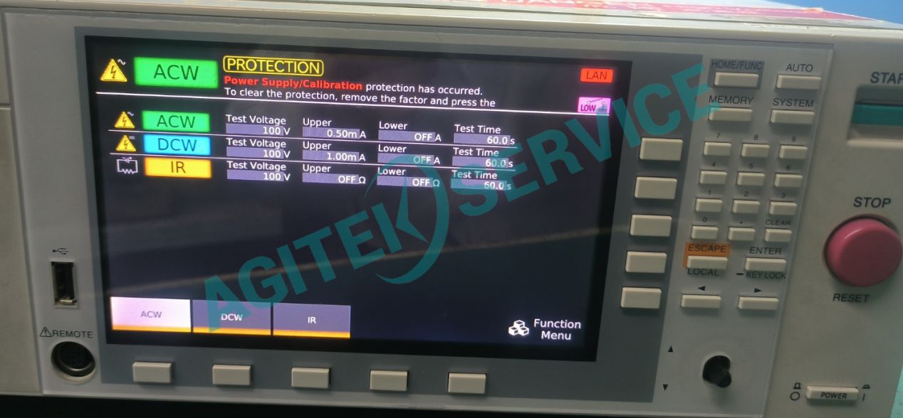 菊水TOS9301精密耐壓儀無法開機維修