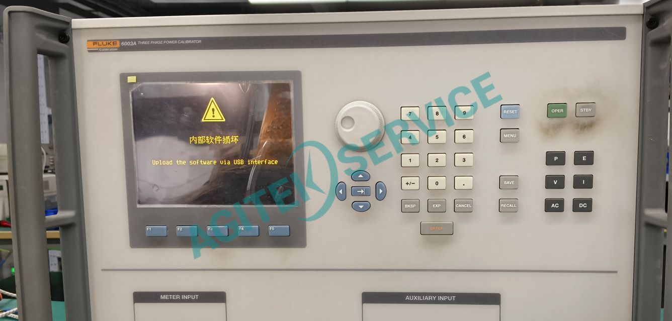 Fluke深夜网站在线播放6003A三相電能功率校準器報錯維修案例
