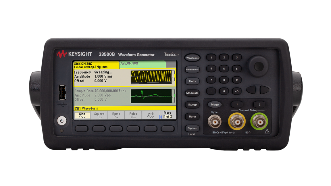 Keysight 是德科技33500B係列Trueform波形發生器租賃案例