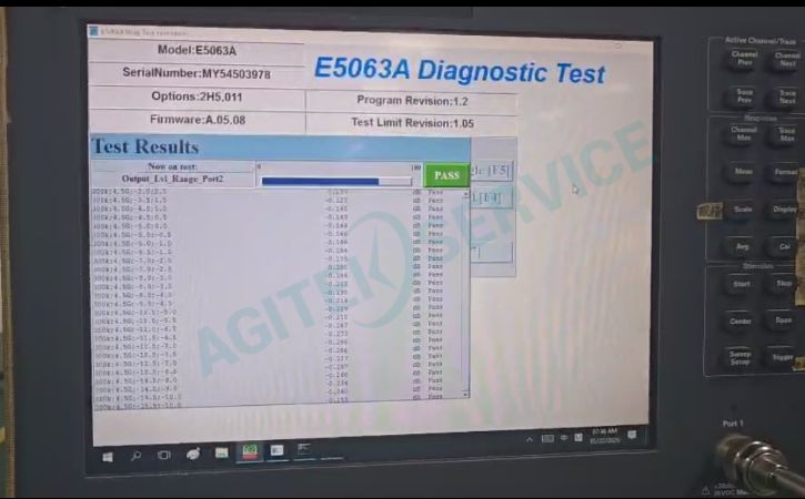 是德科技E5063A網絡分析儀自檢操作全流程 是德科技E5063A網絡分析儀自檢操作全流程