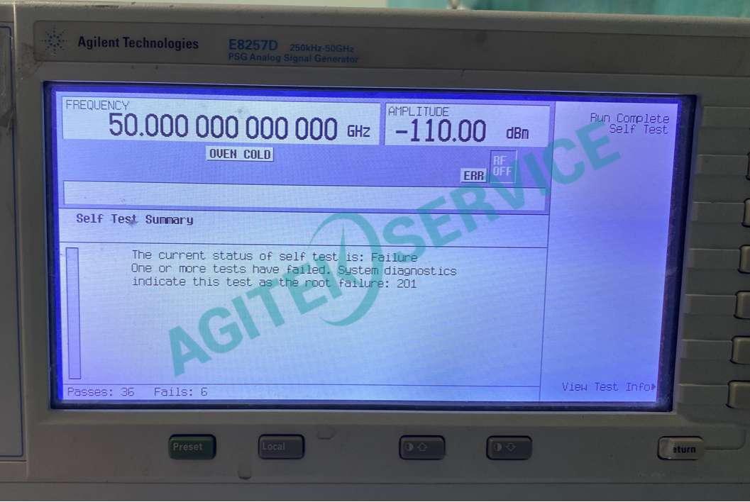 Keysight是德E8257D信號發生器常見故障代碼及解決方法全攻略