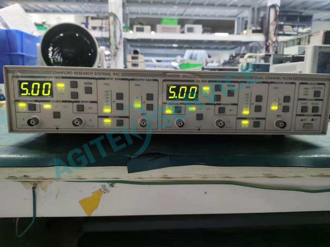 SR650可編程濾波器“OVLD”過載指示燈常亮故障修複圖